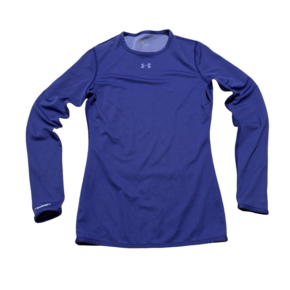 Under Armour Women's All Season Gear Long Sleeve Shirt Purple Size Small 17.5x26